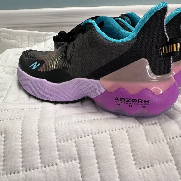 New Balance Size 6 WRBL TAK1 Fuelcell Rebel Tr V1 Black/Summer Aqua/Cyber Lilac - Picture 2 of 16